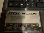 Ноутбук MSI GE 620 DX объявление продам