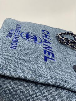 Сумка Shopping Chanel большая голубая