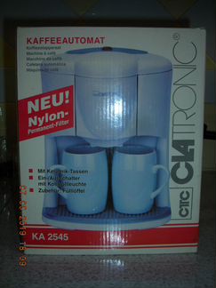 Кофеварка ка 2545 Clatronic, new (Германия)
