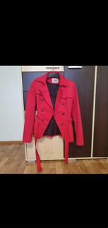 Плащ красн короткий жен.40-44