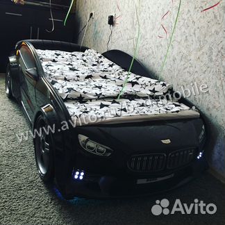Кровать-машина EVO бмв черный