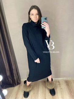 Платье-водолазка арт.18086 тёплое