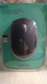 Новая беспроводная мышь Logitech M171 черная
