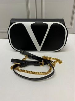 Новая женская сумка клатч Valentino черная