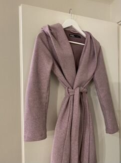 Пальто Zara с капюшоном