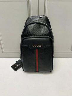 Новая мужская кожаная сумка через плечо Gucci