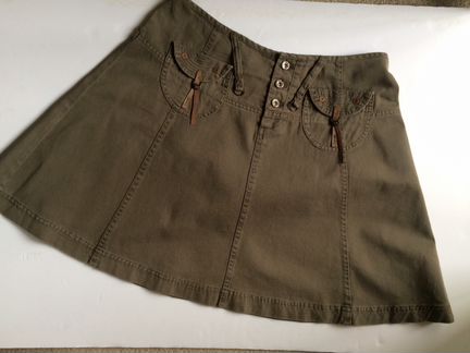 Юбка А-силуэта хаки Tatuum р-р 38