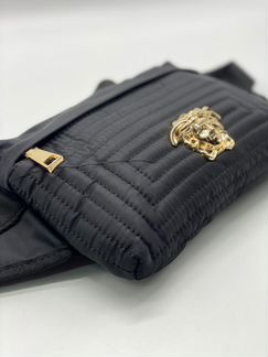 Новая поясная сумка Versace чёрная