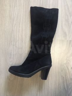 Сапоги женские зимние замшевые