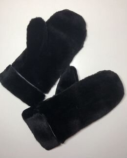 Варежки мужские из меха бобра