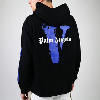 Худи Vlone & Palm Angels фиолетовый