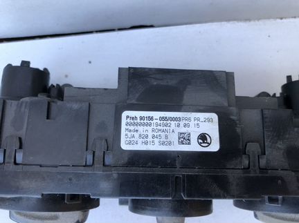 Блок управления печкой на Шкода Рапид