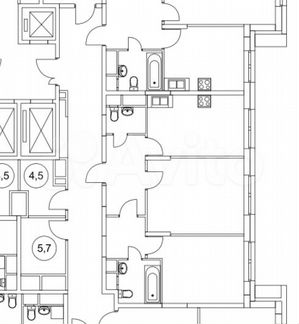 2-к квартира, 59.8 м², 20/25 эт.