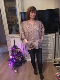 Блуза изо льна 48-50