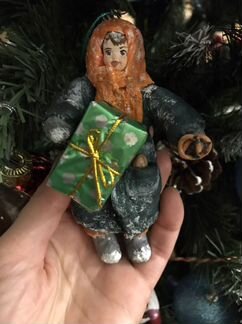 Ватные елочные игрушки