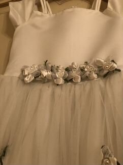 Нарядное платье на девочку 6-9 лет, б/у, Италия