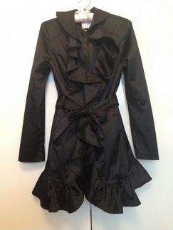 Плащ чёрный,бренд Bebe