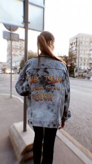 Эксклюзивная кастомная джинсовая куртка