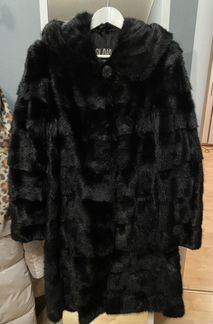 Шуба норковая поперечка с капюшоном 42-44