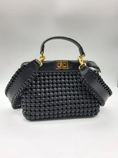 Сумка Fendi плетеная черный