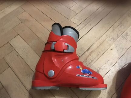 Детские горные лыжи 104 и ботинки 19,5 см