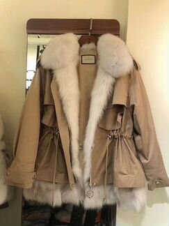 Парка с натуральным мехом