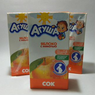 Сок Агуша Яблоко / Яблоко-груша, 500 мл